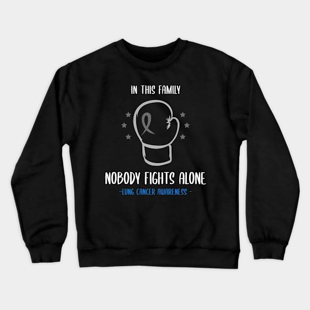 Lung Cancer Awareness Crewneck Sweatshirt by Advocacy Tees